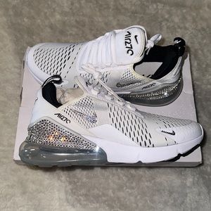 Size 11 women’s Nike 270 made with swarvowski diamonds